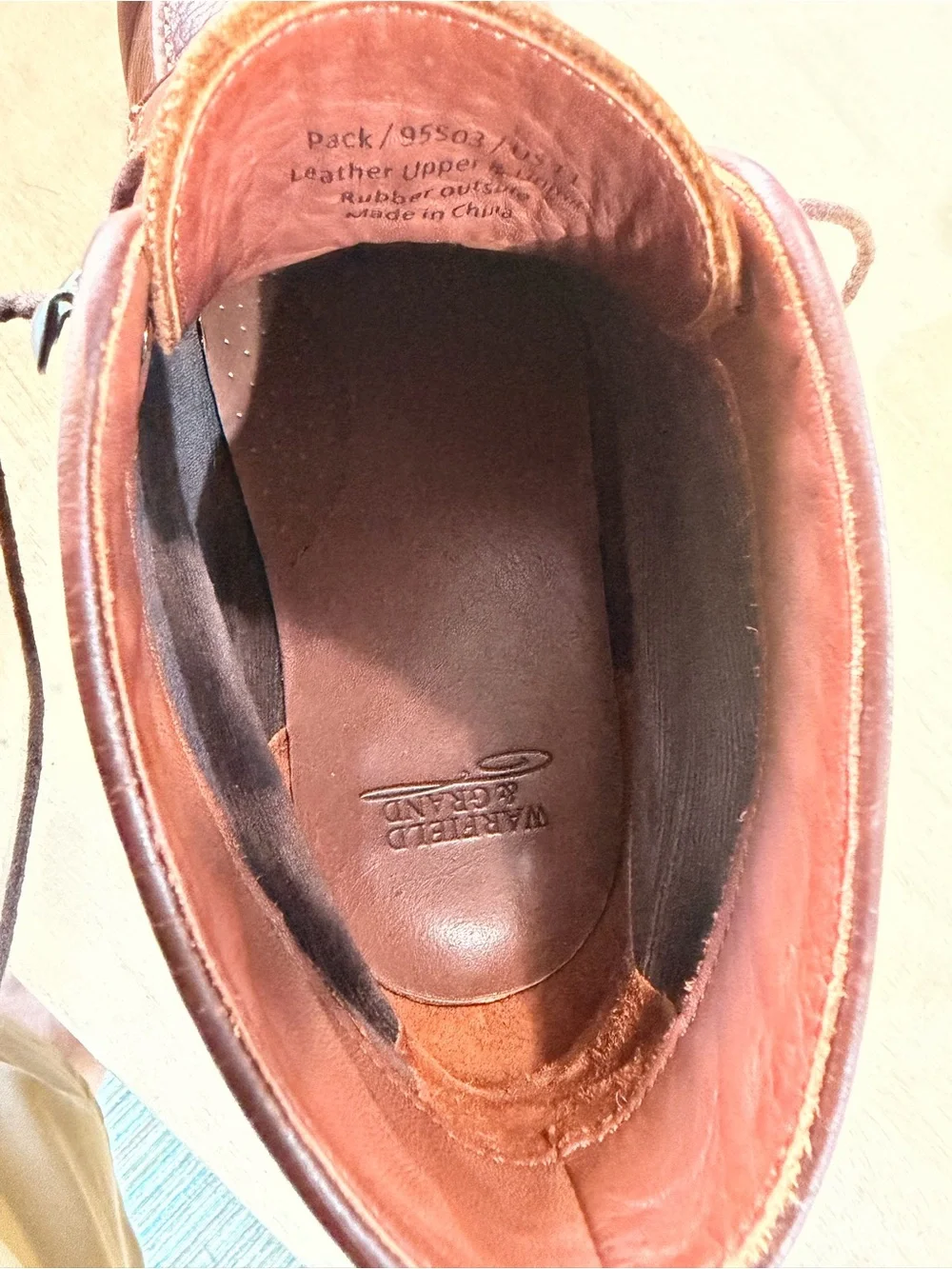 Warfield & Grand Men's Brown Leather Chukka Boots